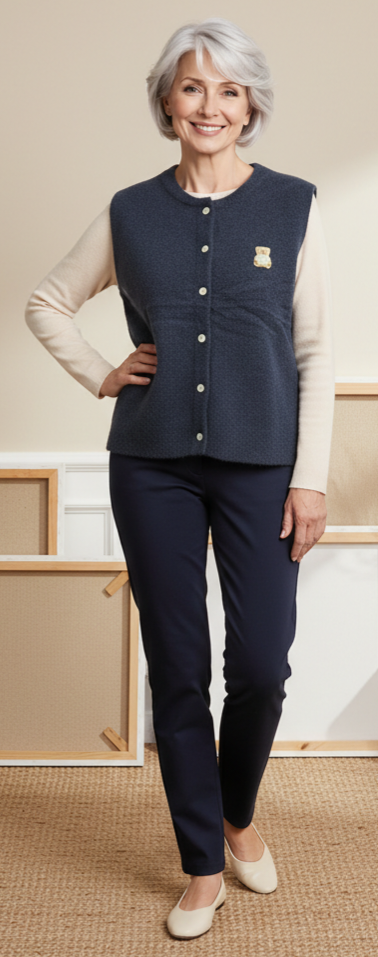 Gilet Caly marine valable du 36 au 42/44