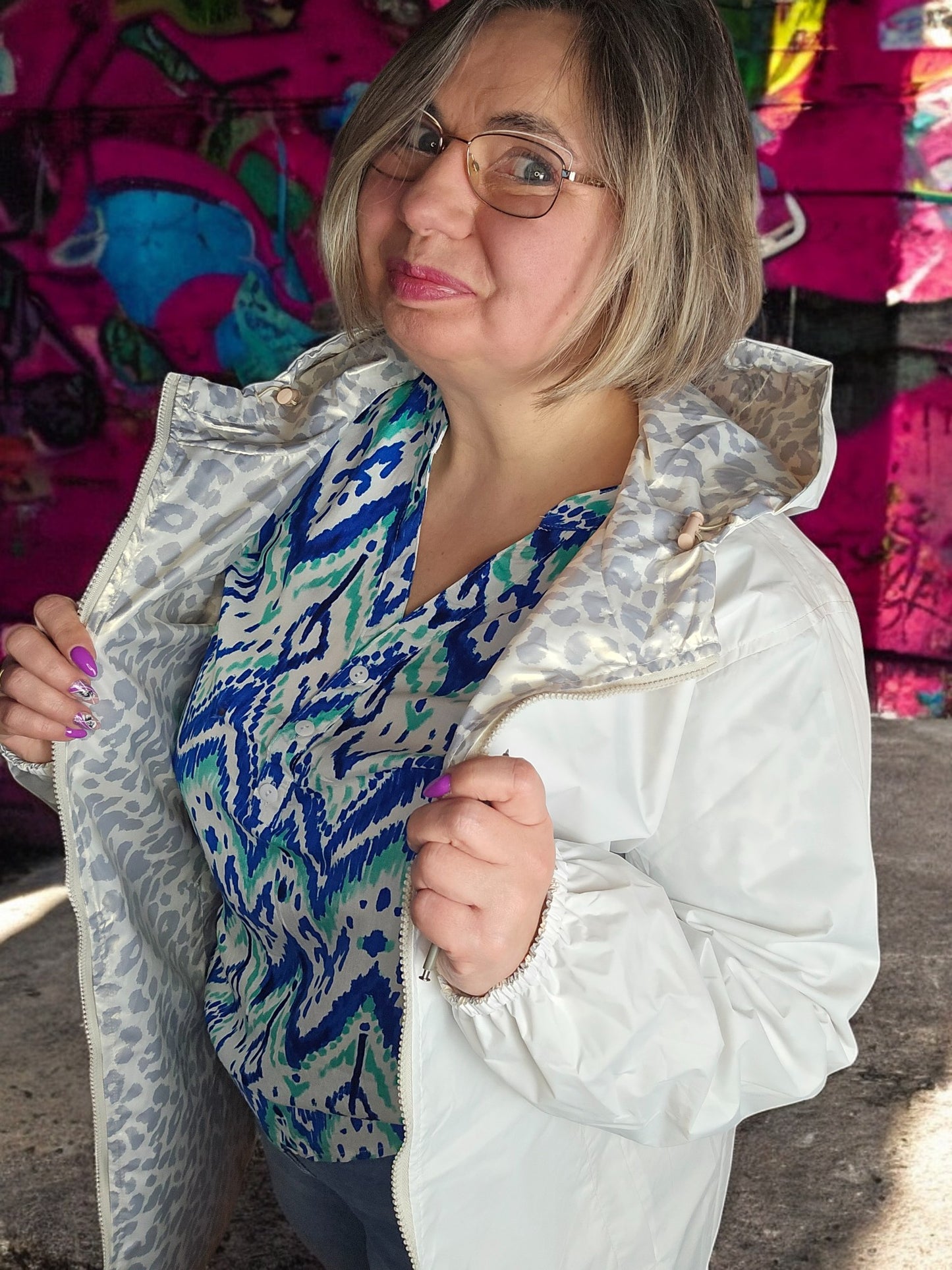 VESTE/PARKA BLANC marque Escandelle