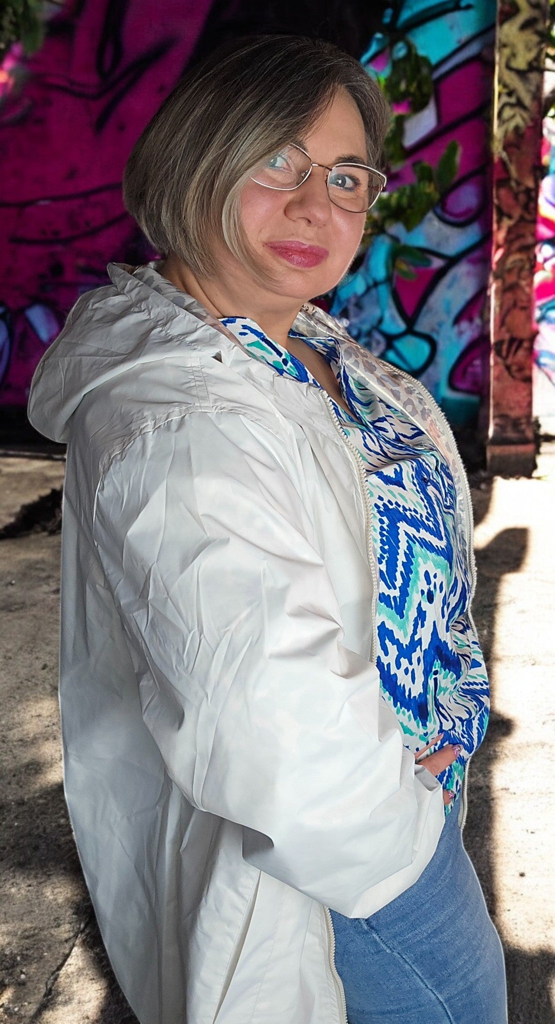 VESTE/PARKA BLANC marque Escandelle