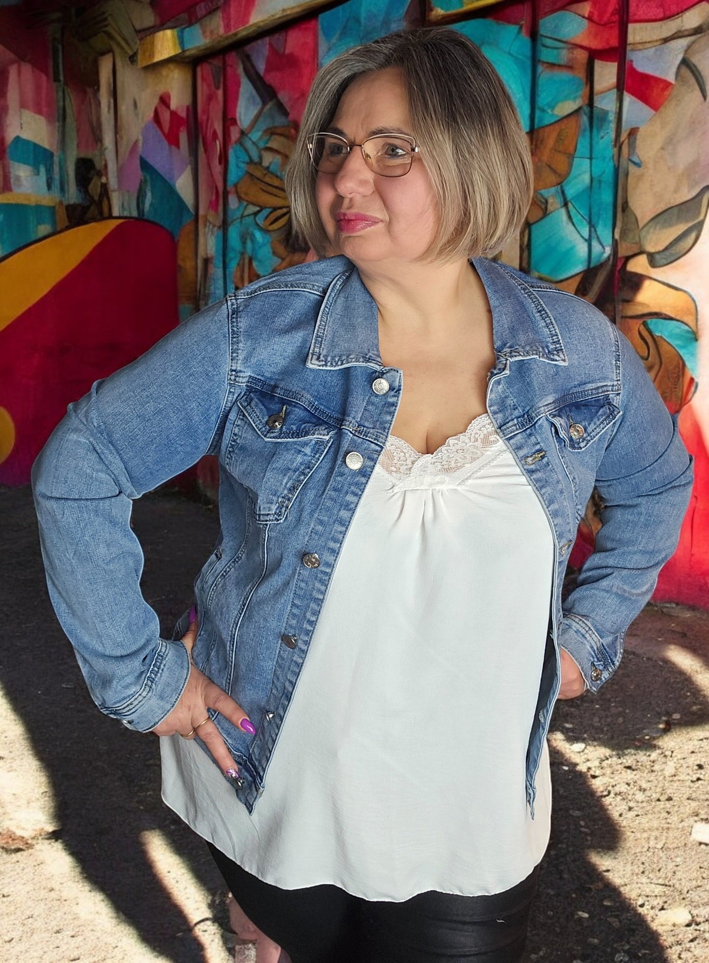 VALERIE Veste en jeans du 38 au 50