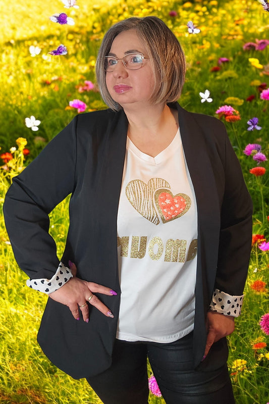VALENTINE Blazer NOIR du 42 au 48