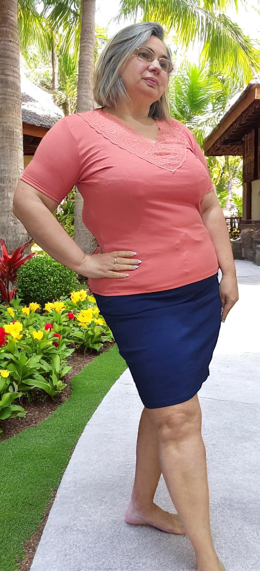 BLOUSE KAMILLA BRIQUE