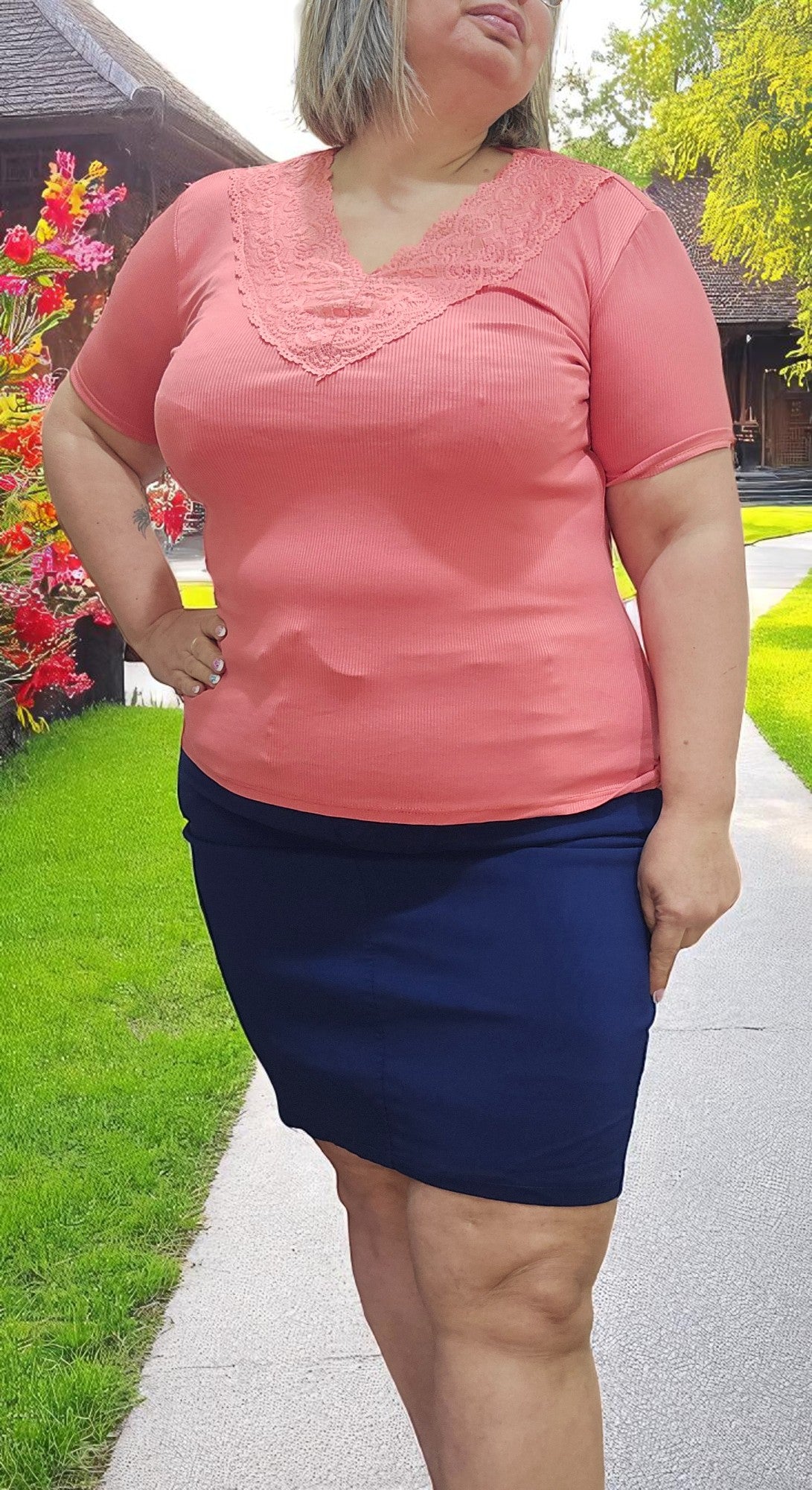 BLOUSE KAMILLA BRIQUE