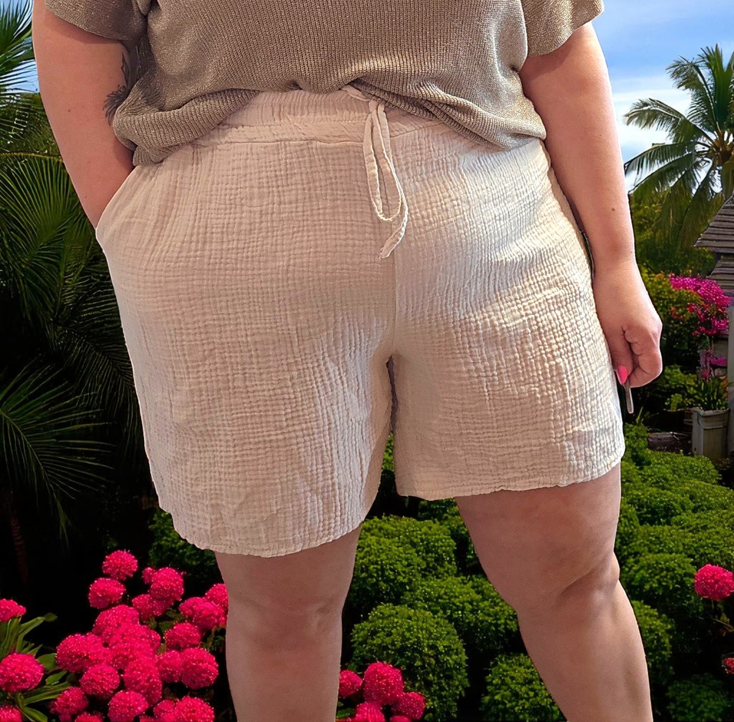 SHORT LOU BEIGE