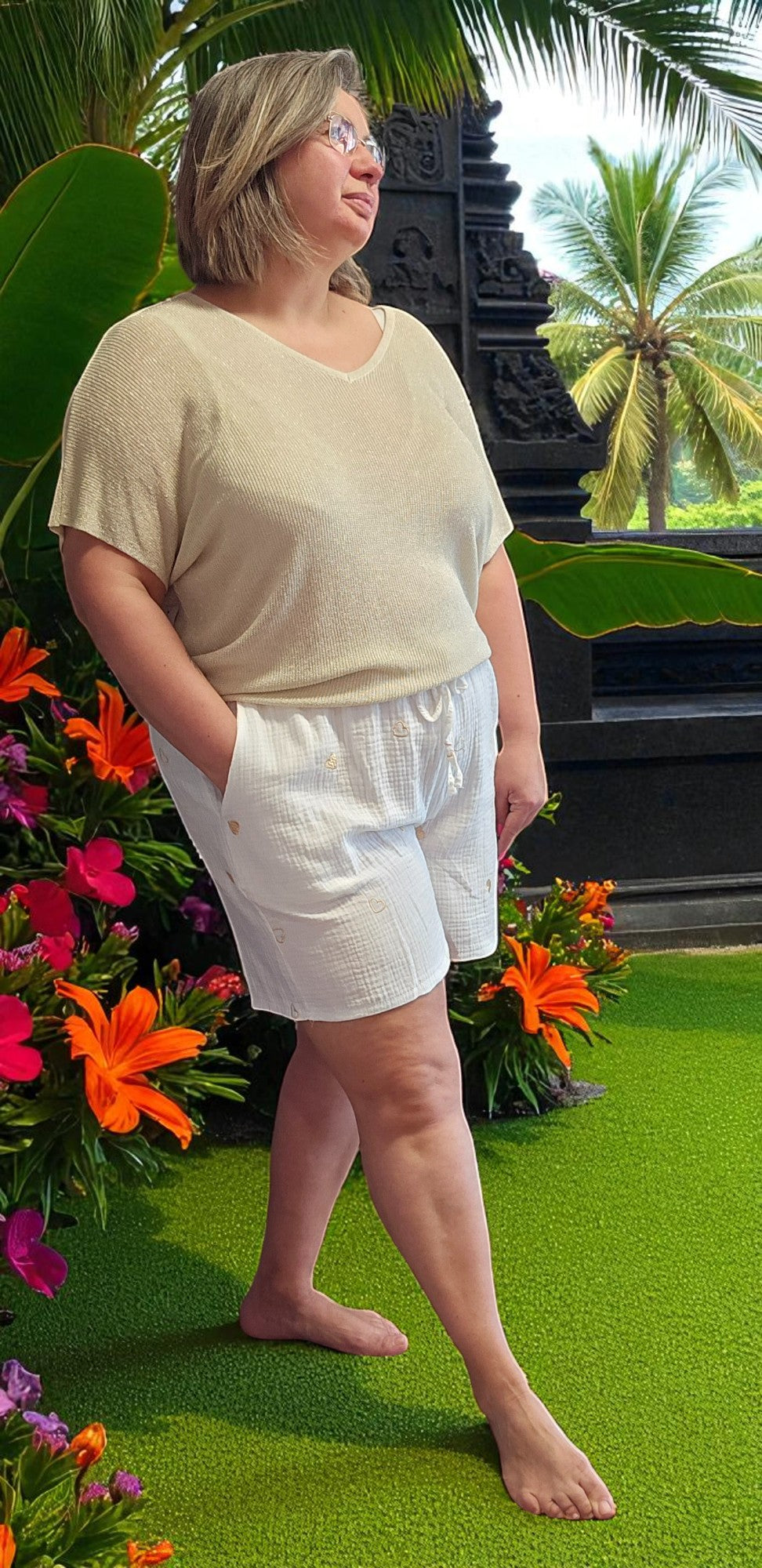 SHORT JENNY BLANC