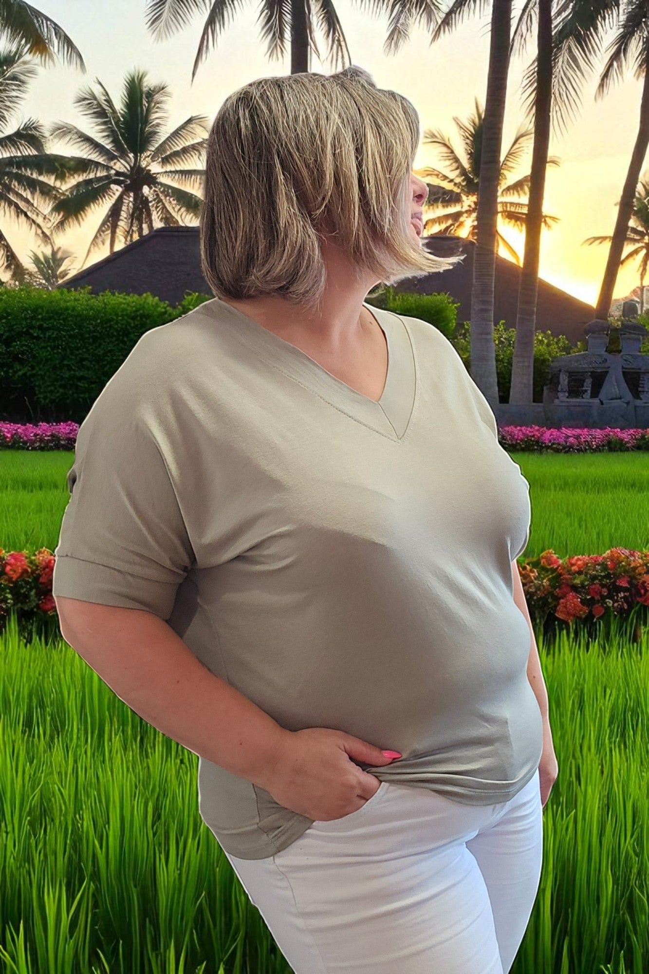 BLOUSE CLEO TAUPE