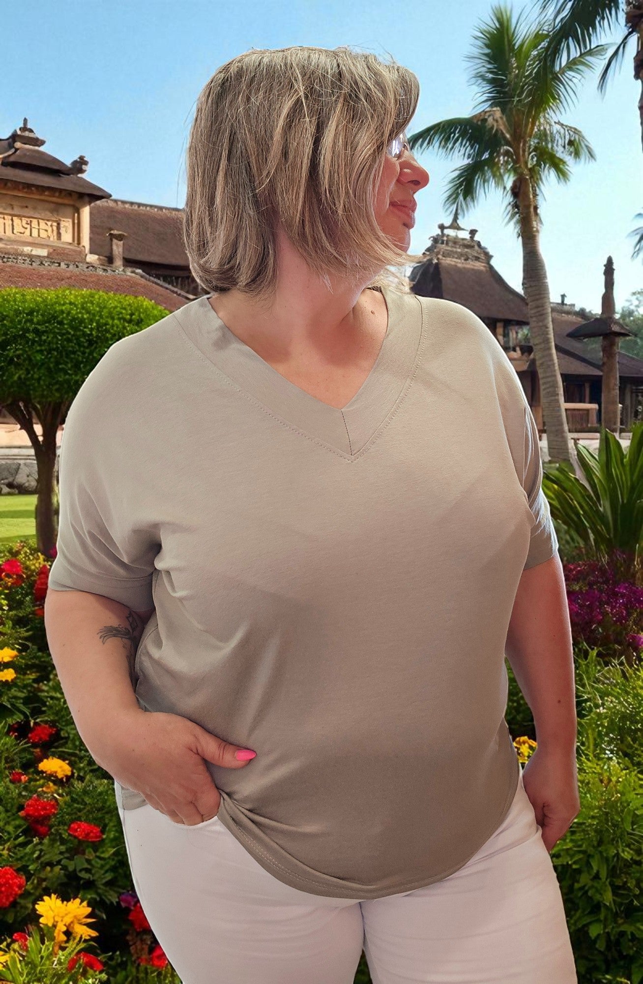 BLOUSE CLEO TAUPE