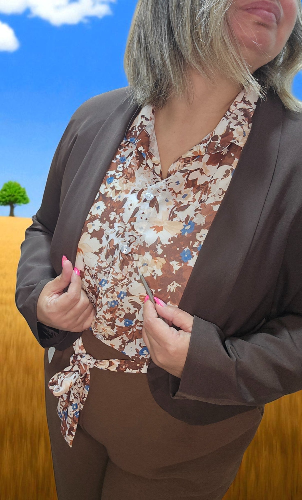 VESTE LIYA CHOCO