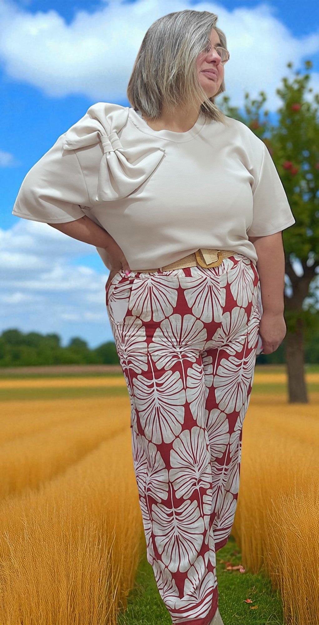 PANTALON CLEO BRIQUE