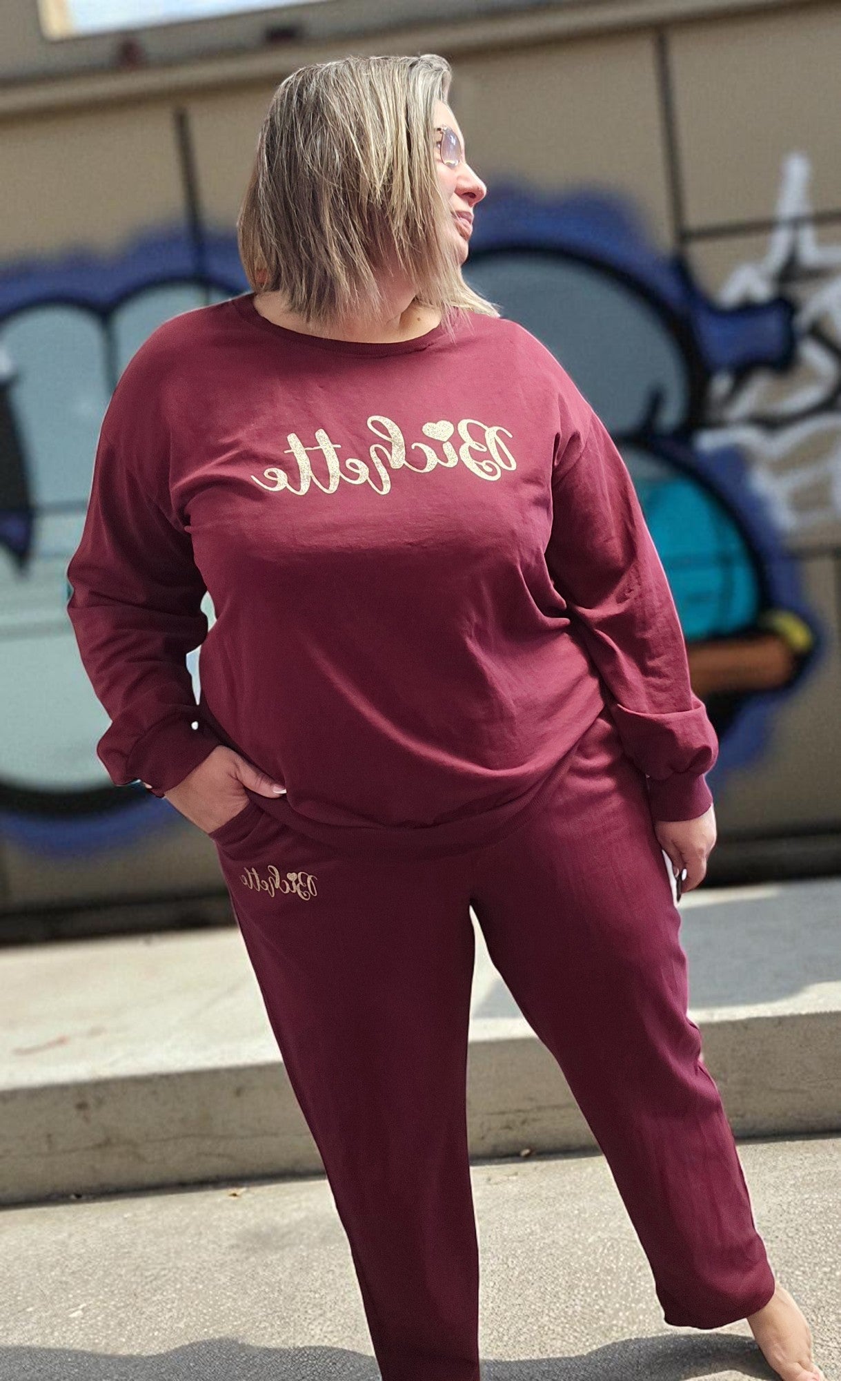 PANTALON KYLIE BORDEAUX