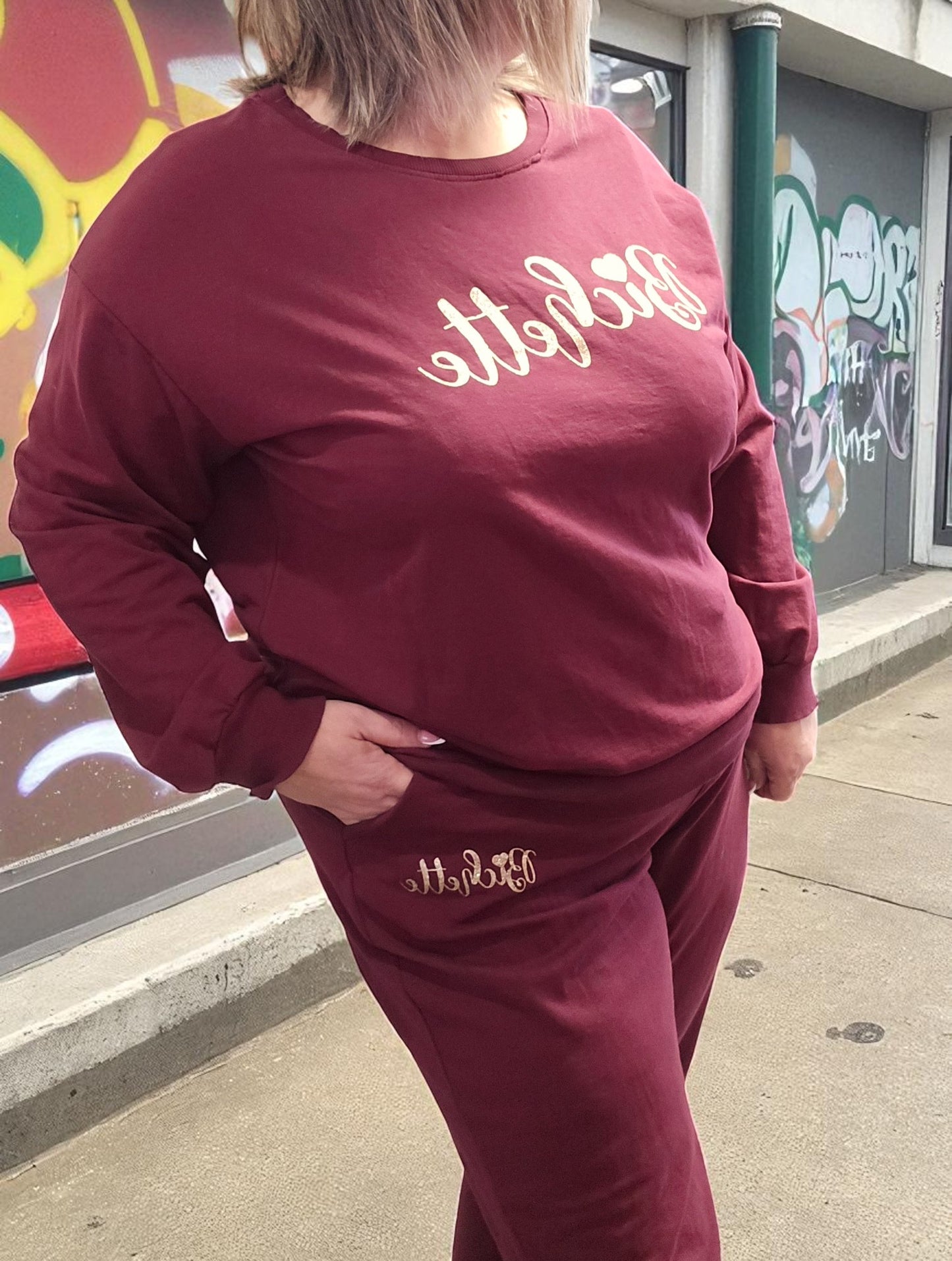 PANTALON KYLIE BORDEAUX