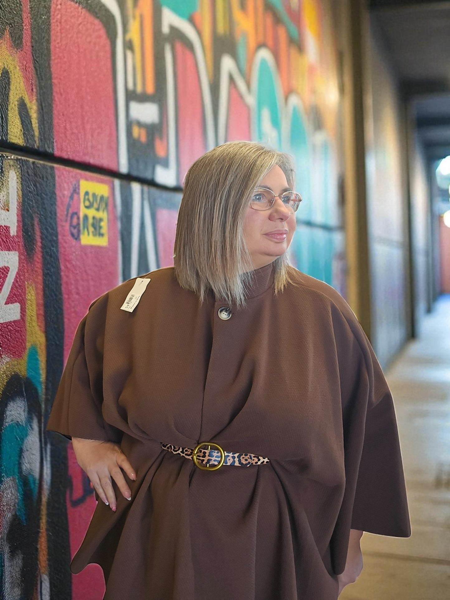 PONCHO/CAPE ANGELA CHOCO