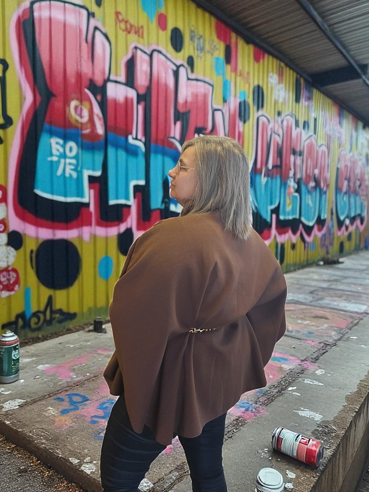PONCHO/CAPE ANGELA CHOCO