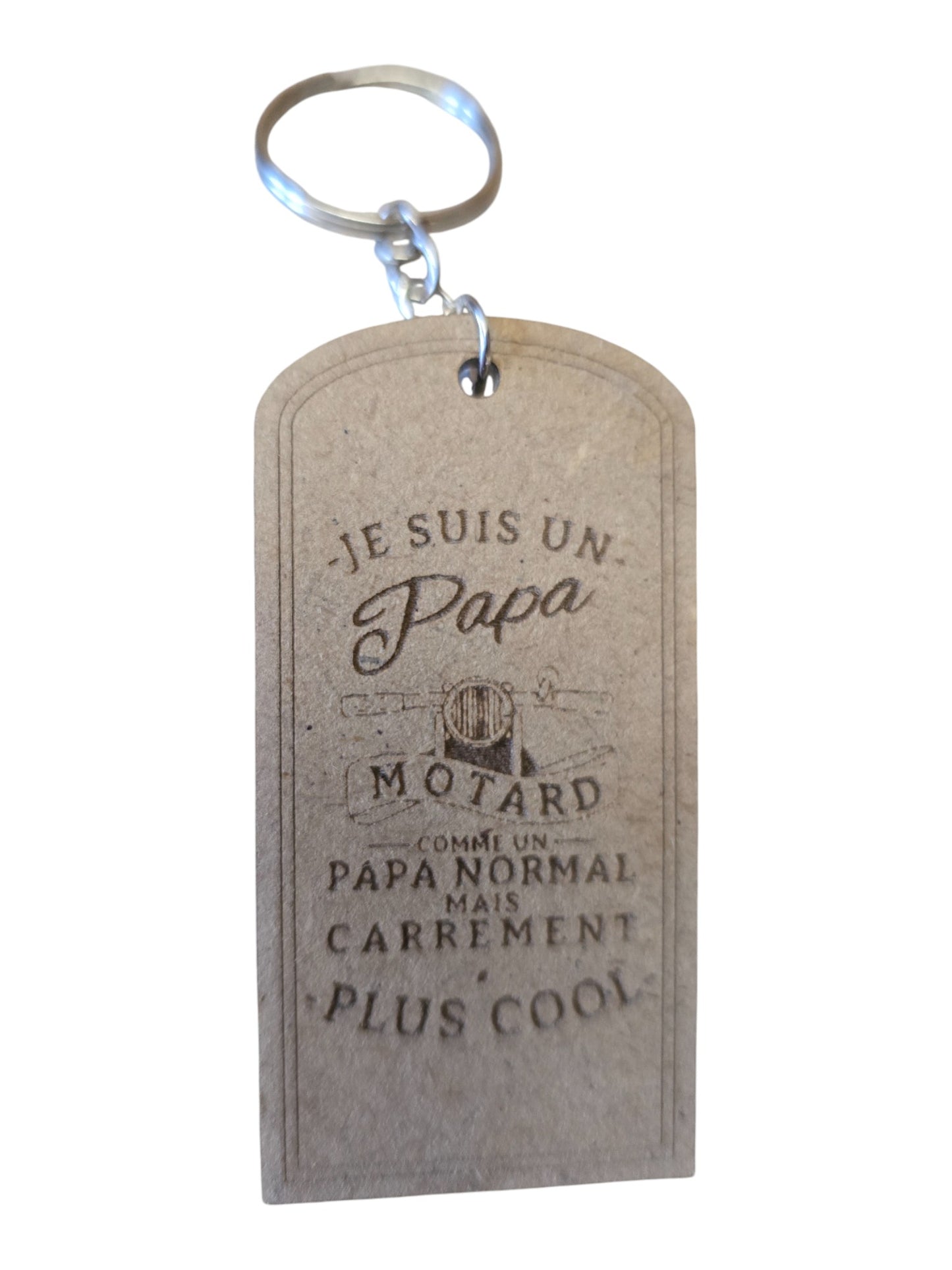 Porte cle bois PAPA