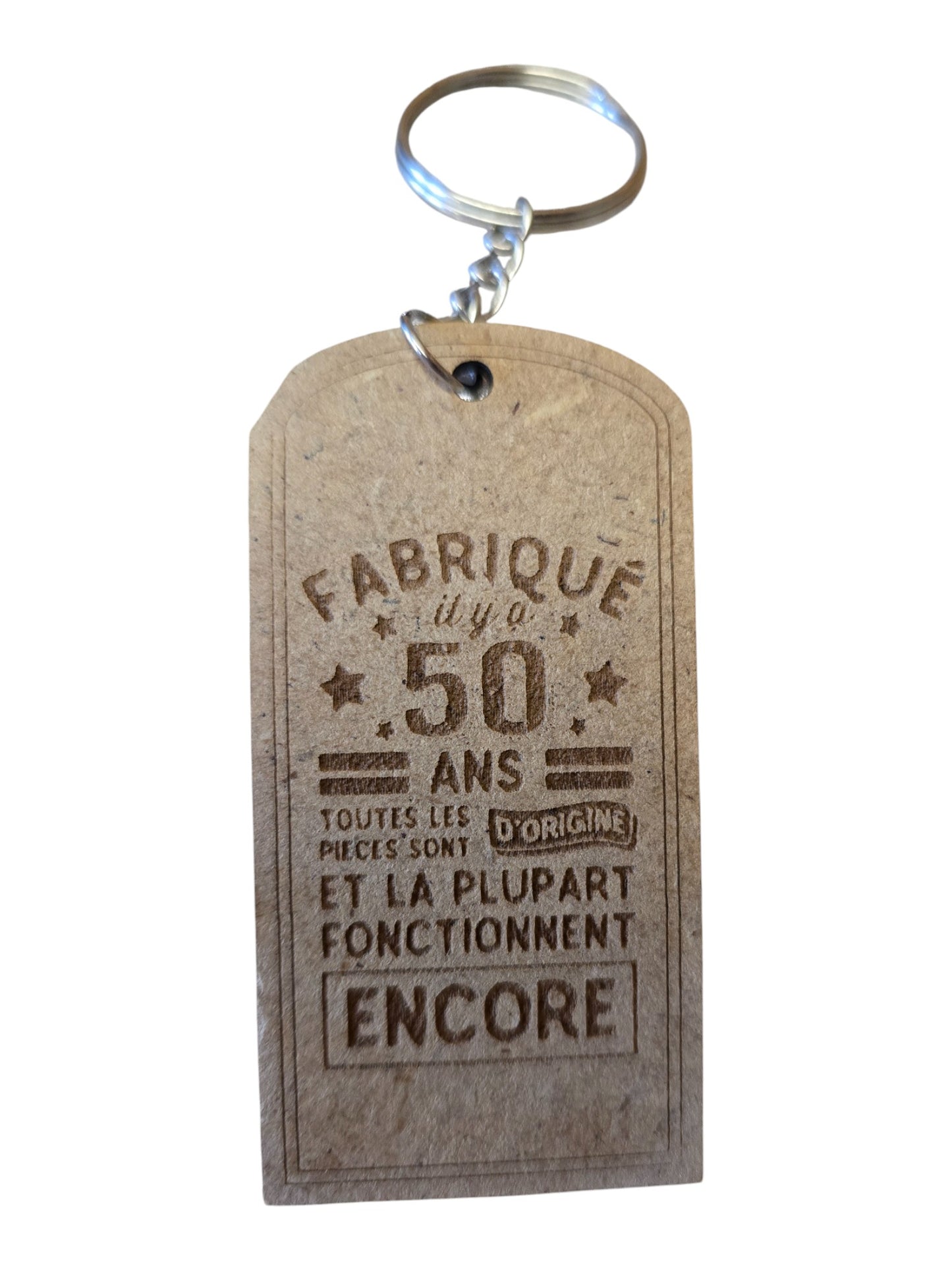 Porte cle bois 50ans