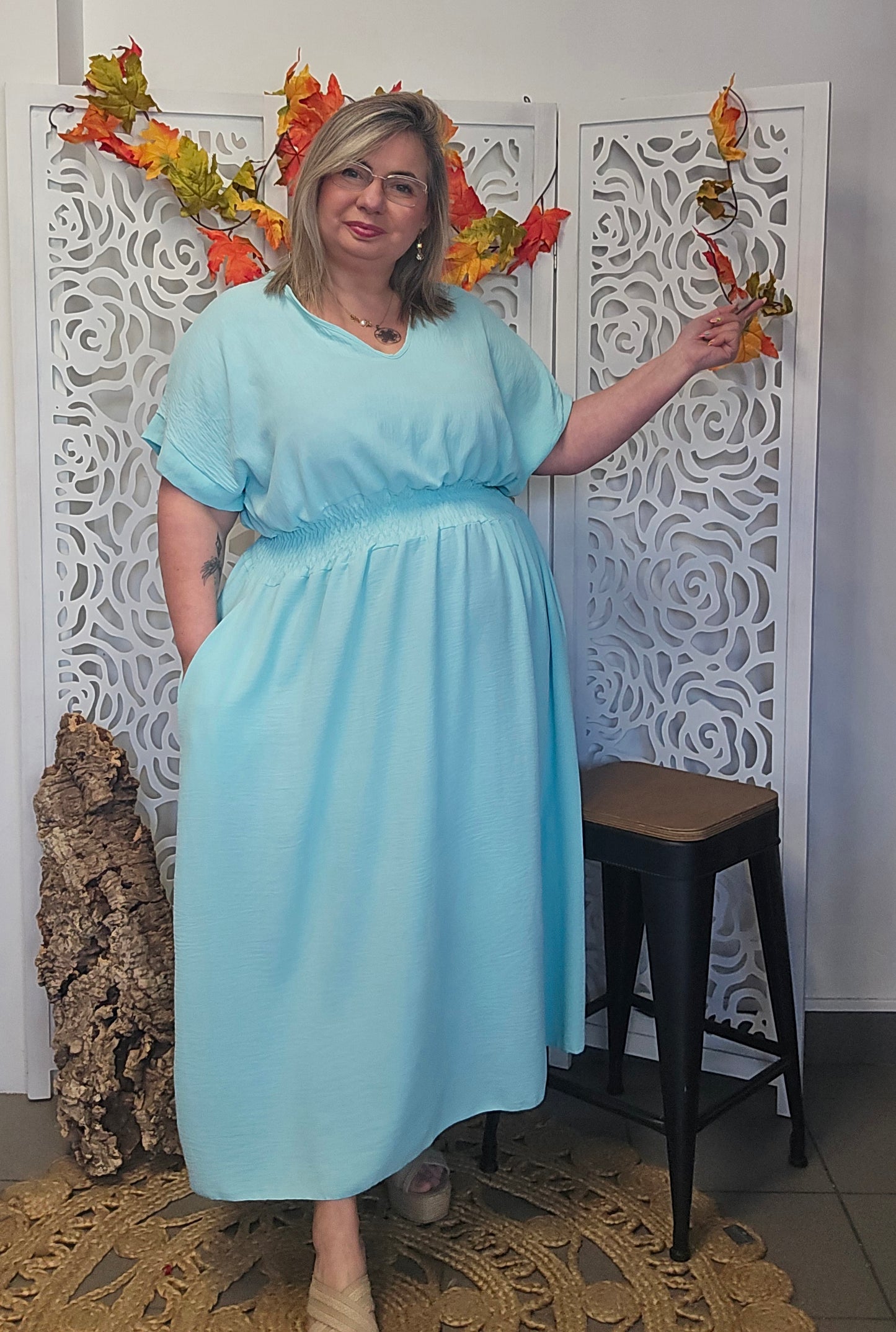 ROBE Romy Vert d eau valable du 42/44 au 50/52