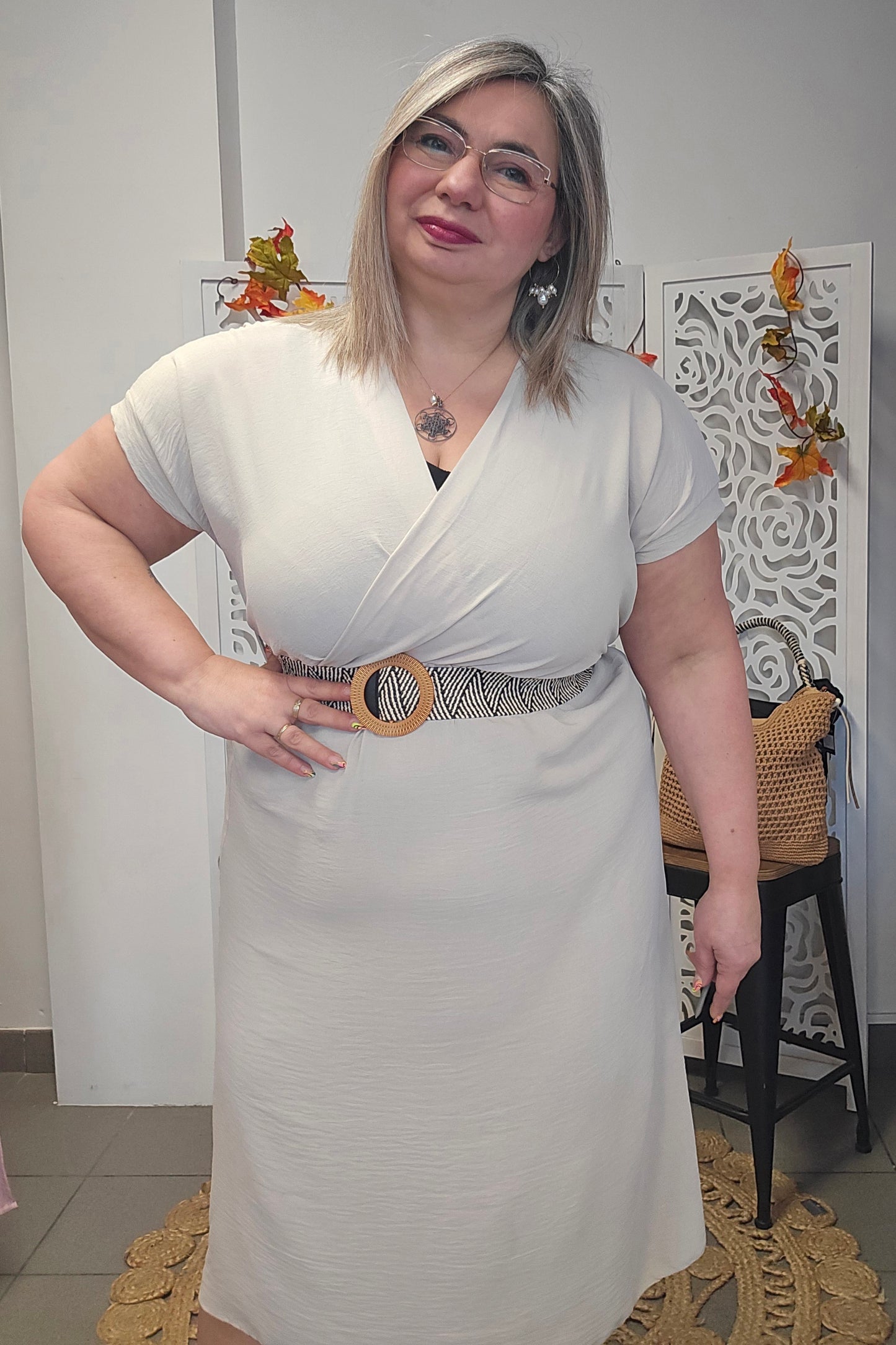 ROBE Nina Beige valable du 38 au 44