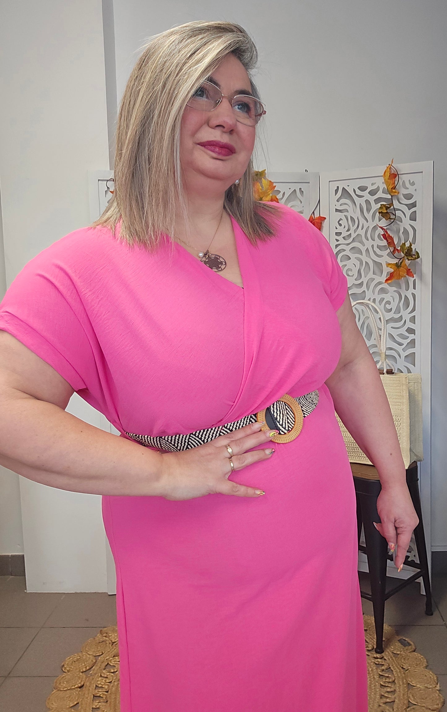 ROBE Nina Fushia valable du 38 au 44