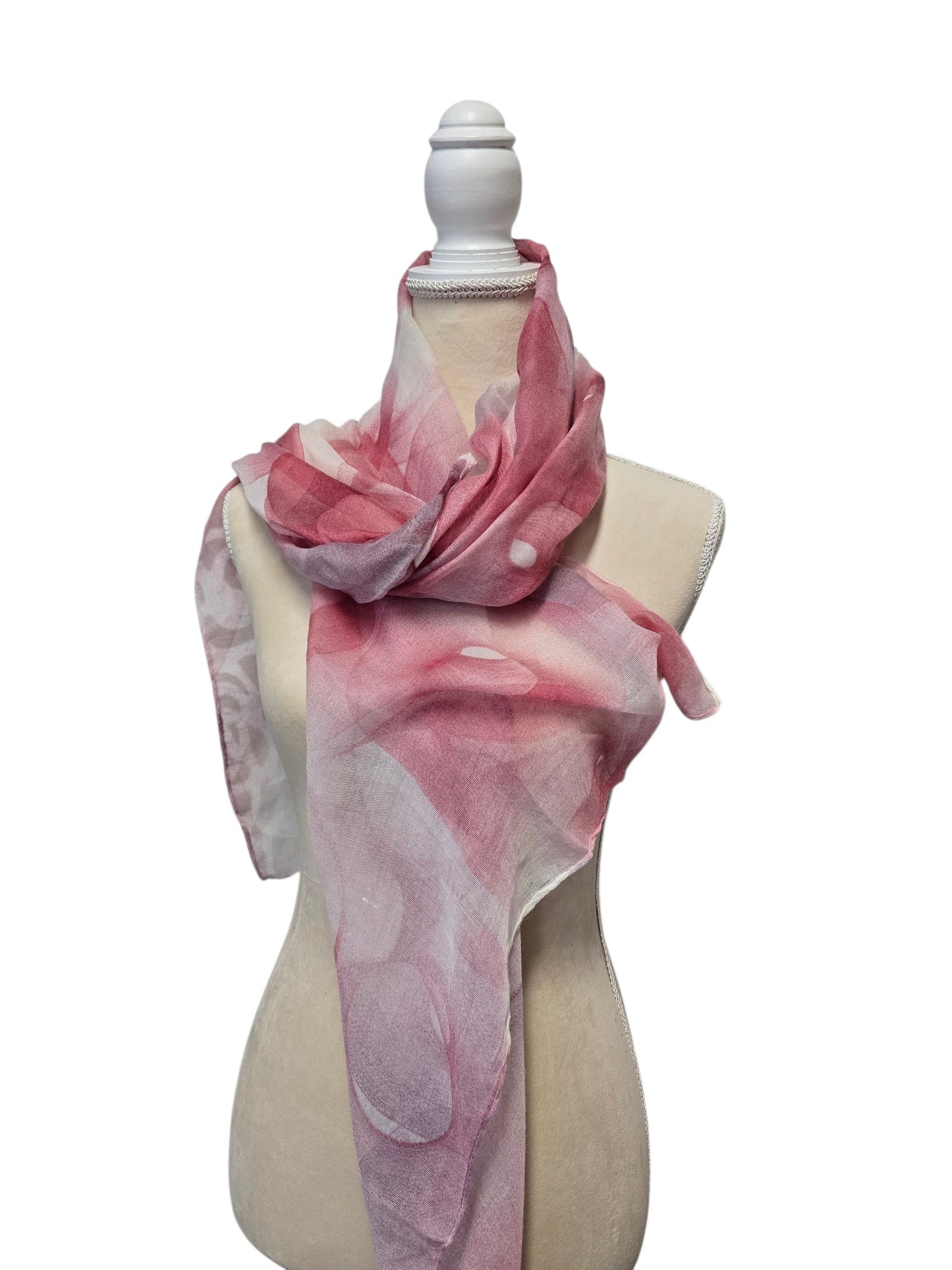 Foulard en voile imprimé – 100 % viscose