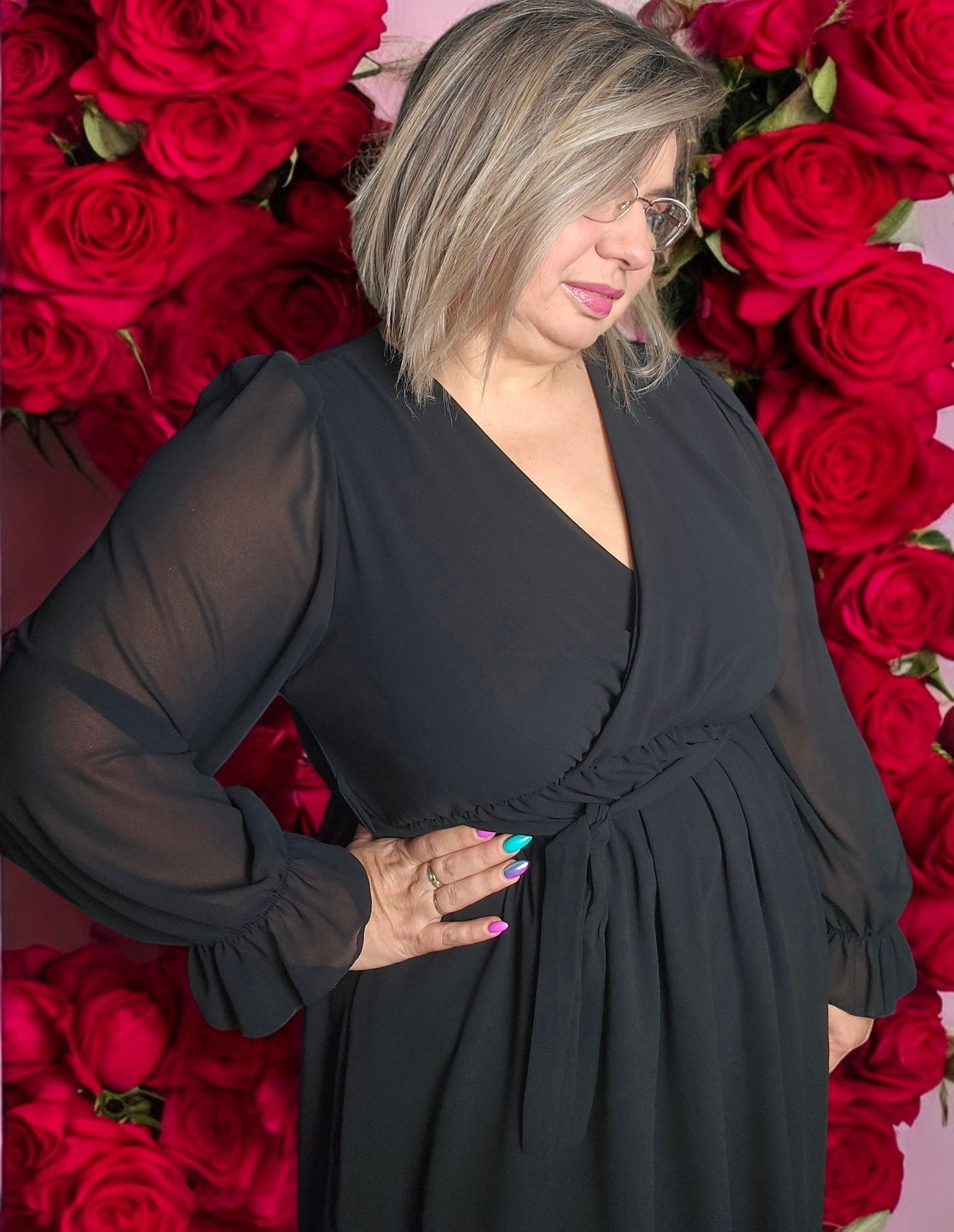 FANY Robe noir du 42 au48