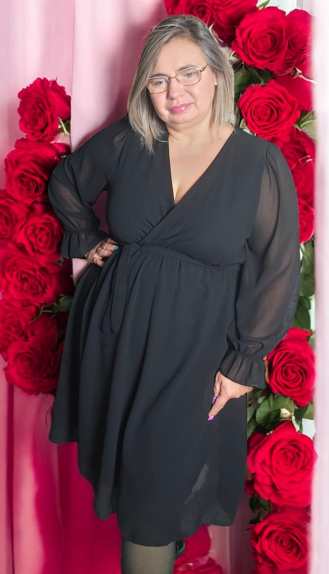 FANY Robe noir du 42 au48