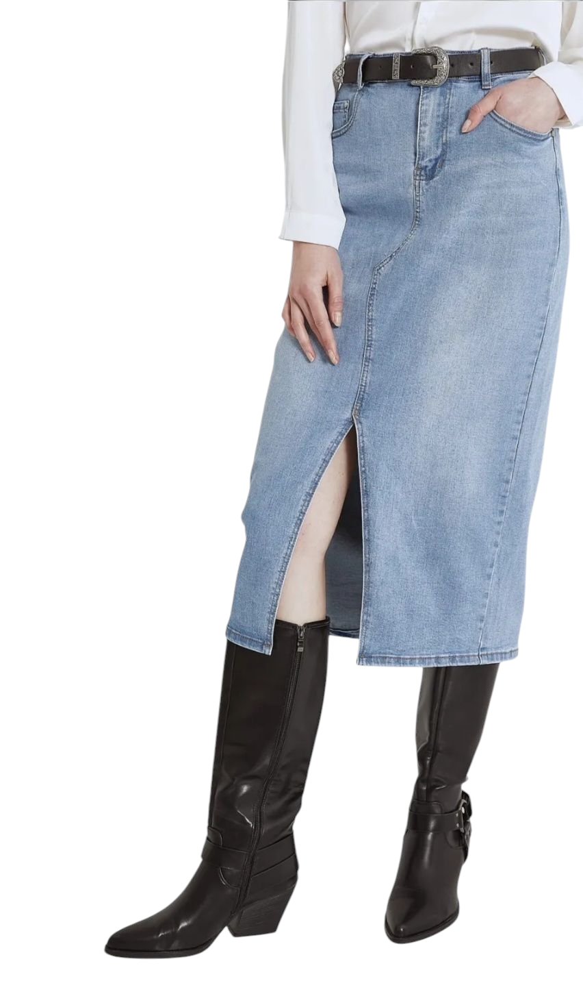 JUPE JEANS sans ceinture