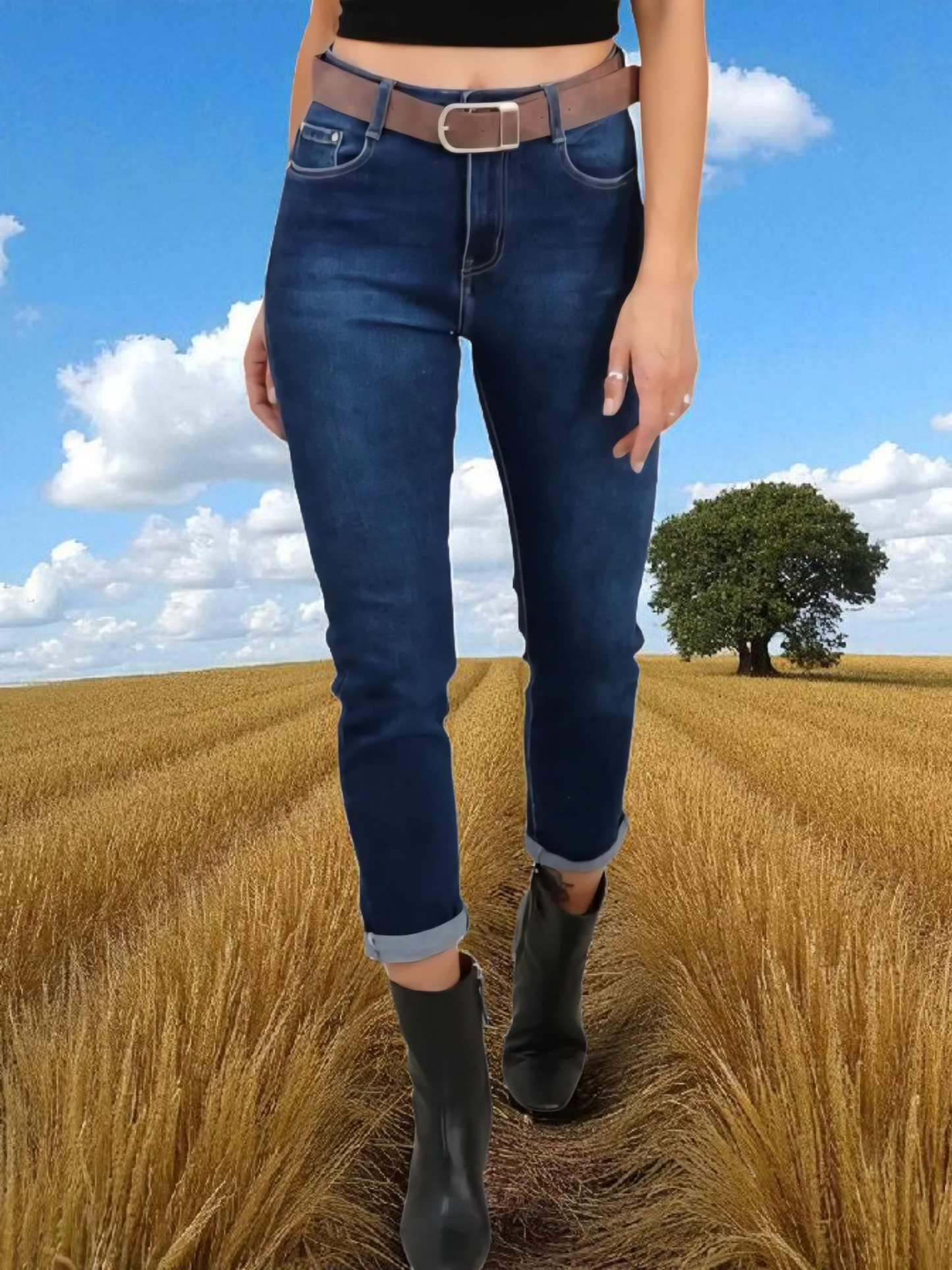 JEANS KESSY avec ceinture
