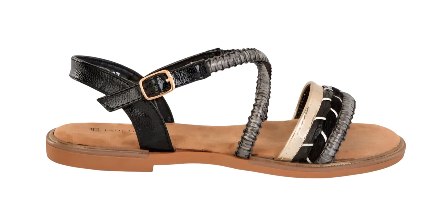 SANDALLES GLORYA NOIR