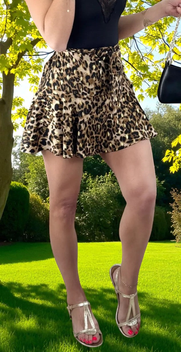 JUPE/SHORT LEA LEOPARD