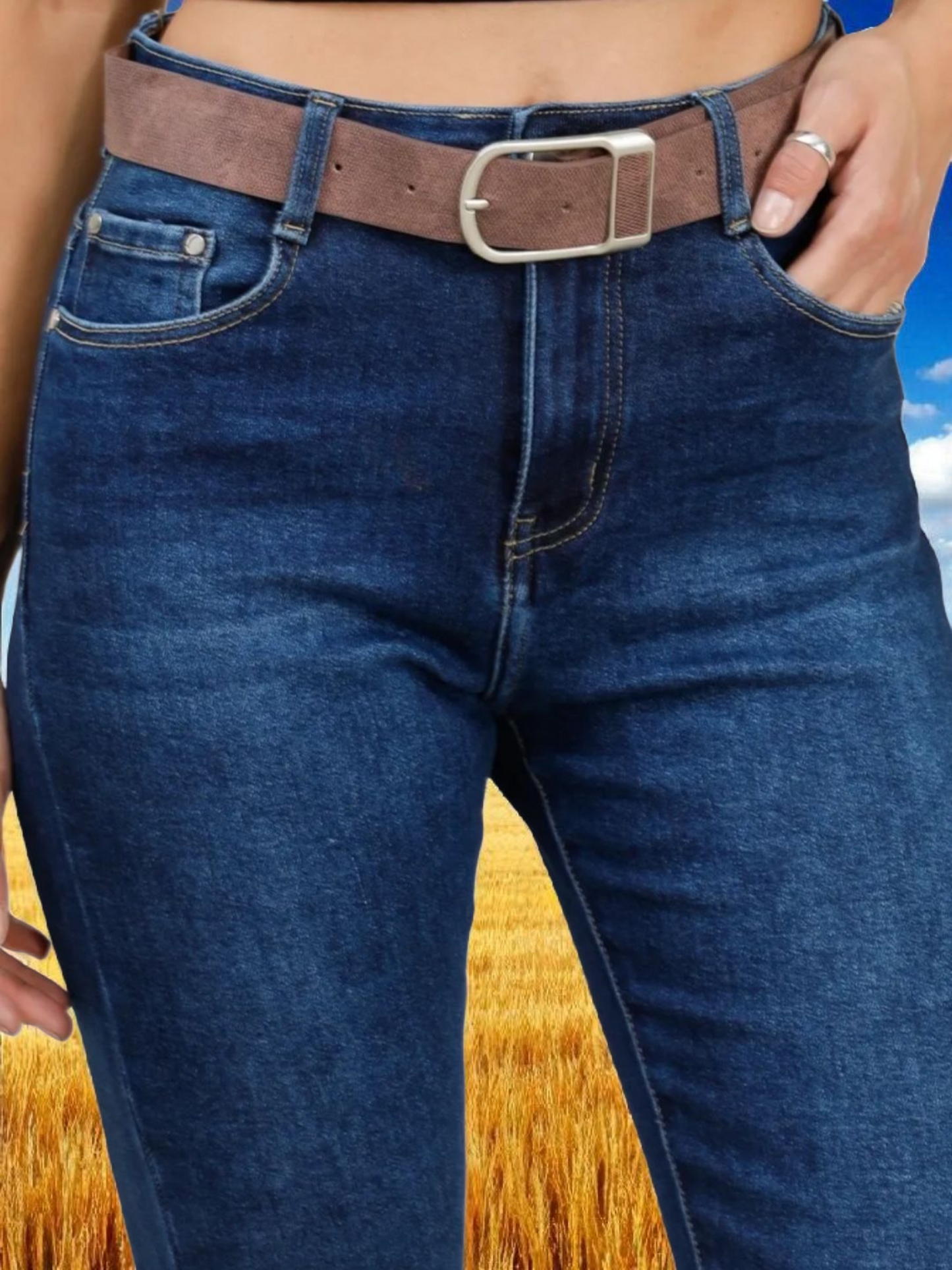 JEANS KESSY avec ceinture