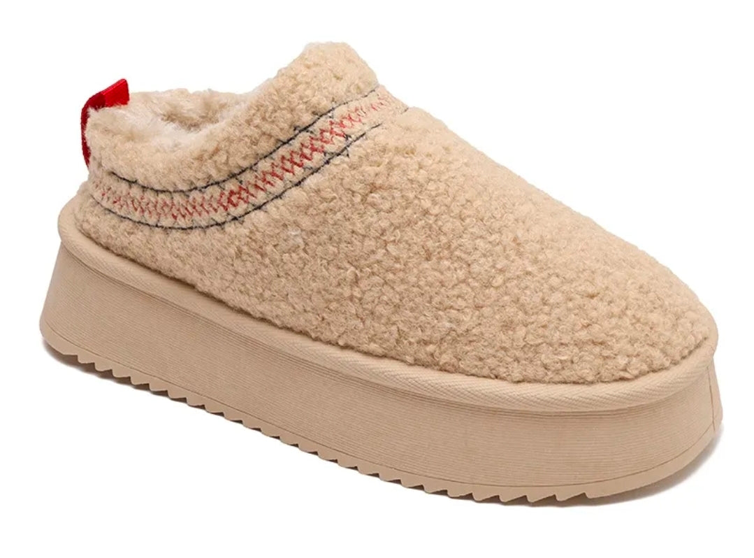 Chaussons mules fausse fourrure