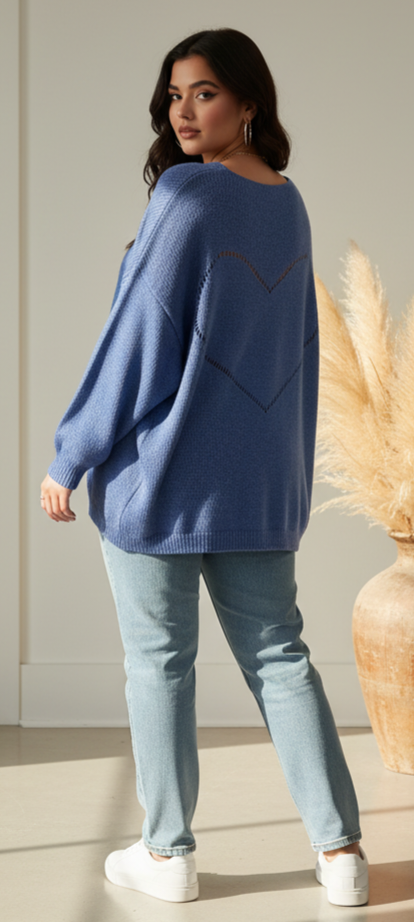 Pull col V dos coeur