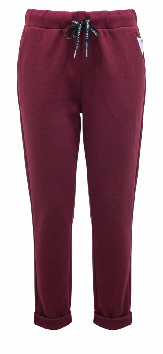 Pantalon june bordeau du 38 au 48
