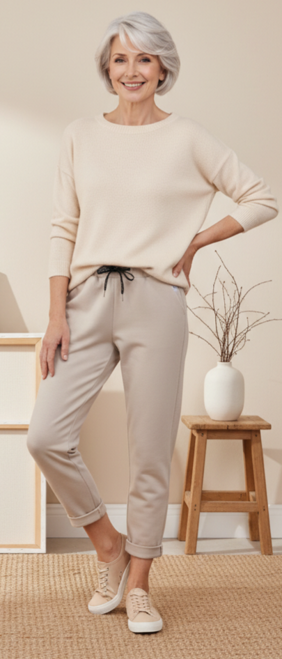 Pantalon june beige du 38 au 48