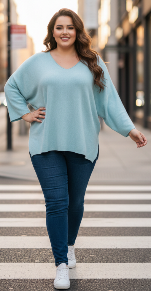 Pull Agnes Turquoise  valable du 44 au 54