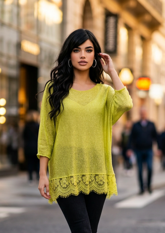 BLOUSE Ines Jaune valable jusqu au 48