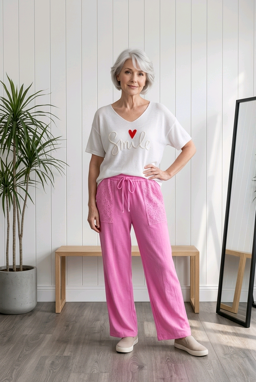 PANTALON Iris Rose valable jusqu au 46