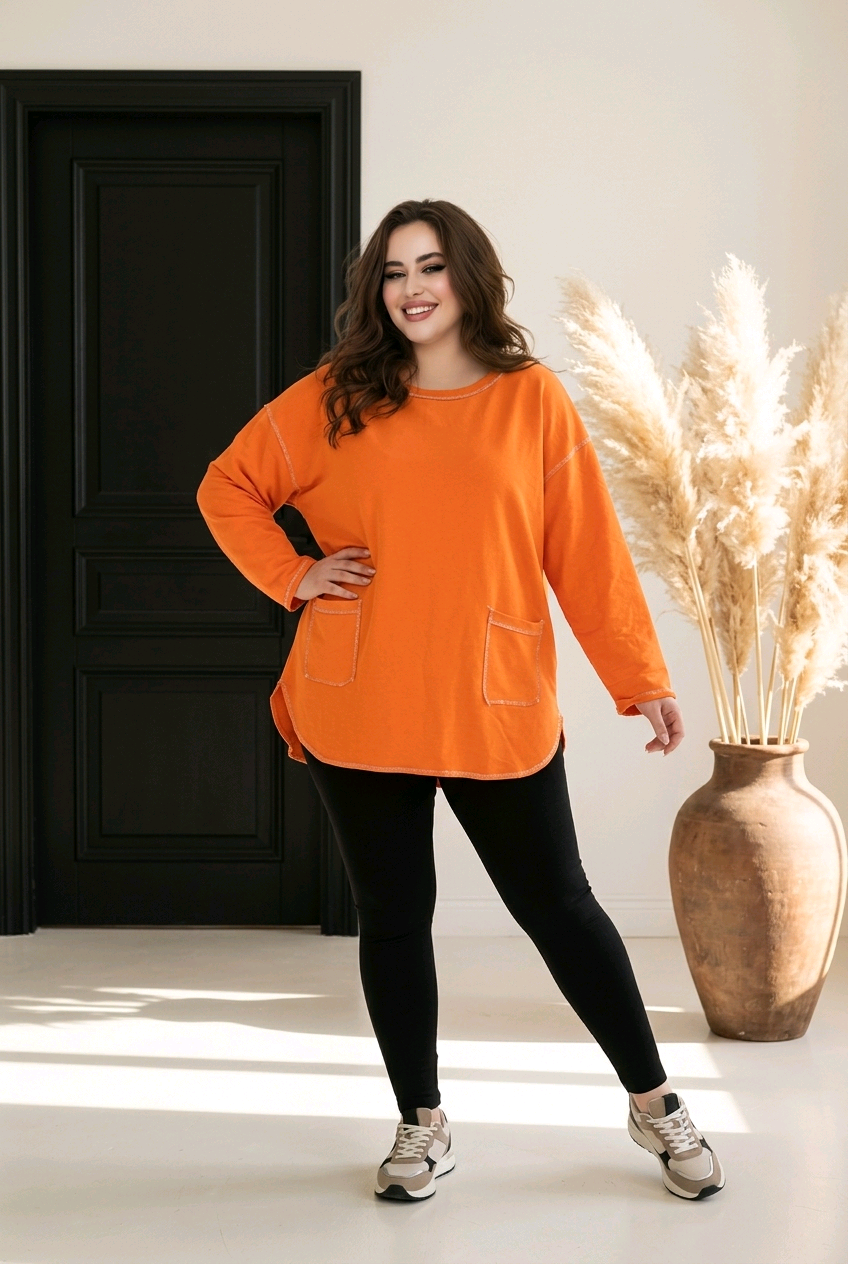 SWEATSHIRT  Jeanne Orange valable jusqu au 48/50