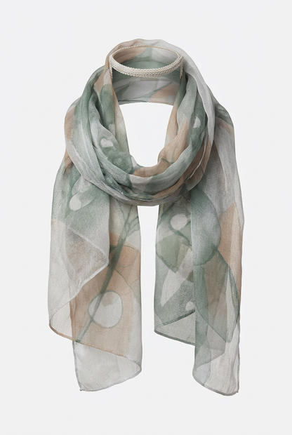 Foulard en voile imprimé – 100 % viscose