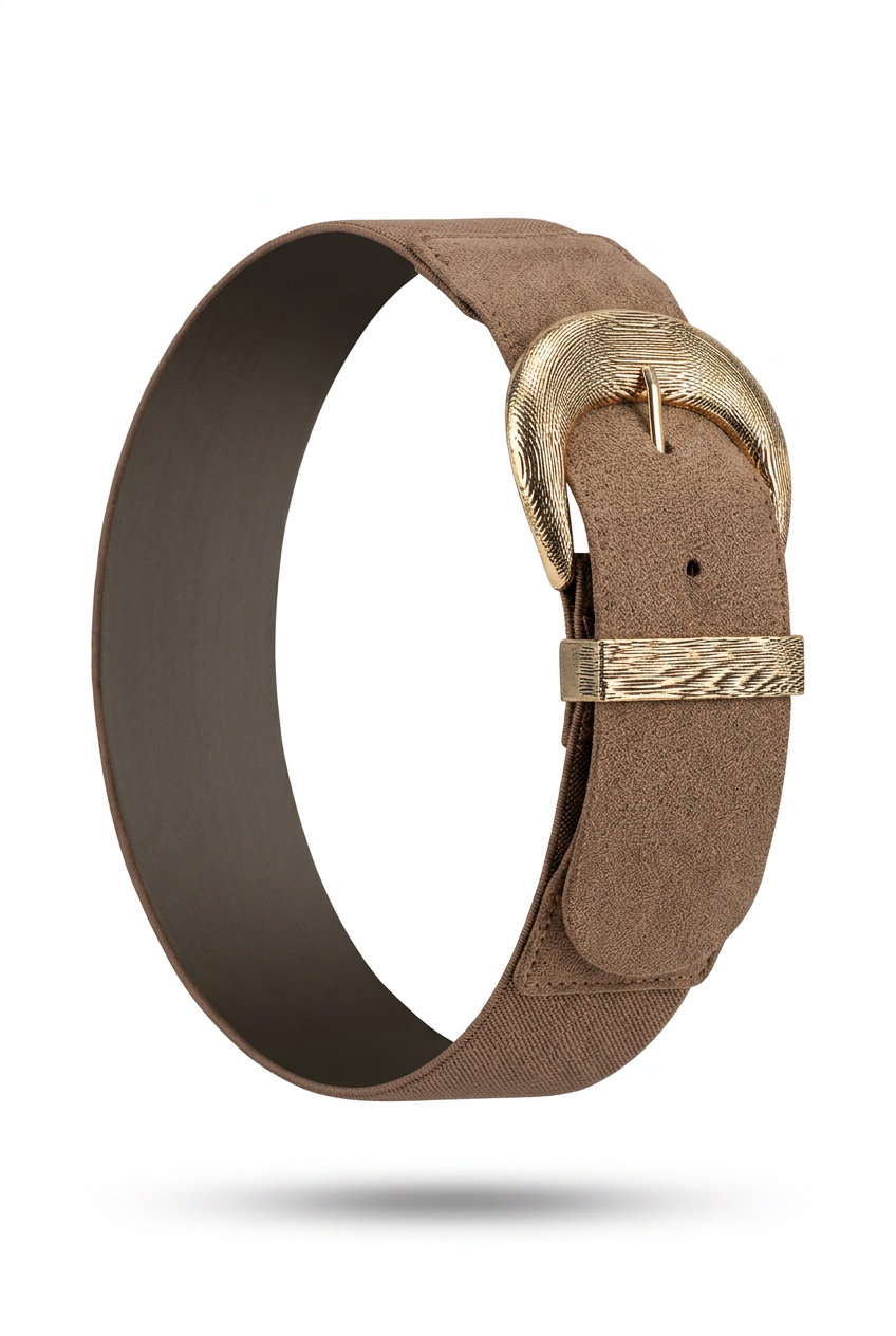 ✨ Ceinture Élastique Camel – Élégance & Confort