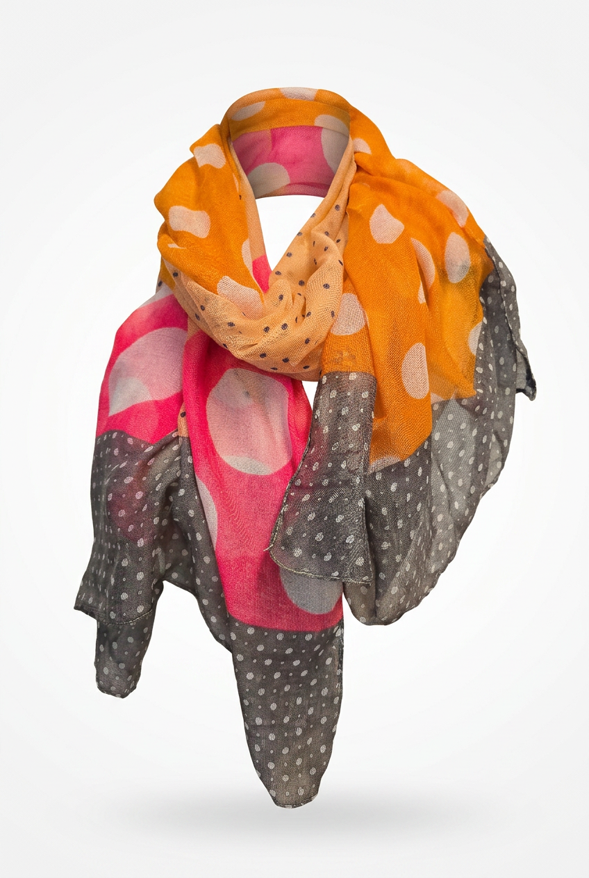 🧣 Foulard Imprimé Multicolore – Élégance & Légèreté