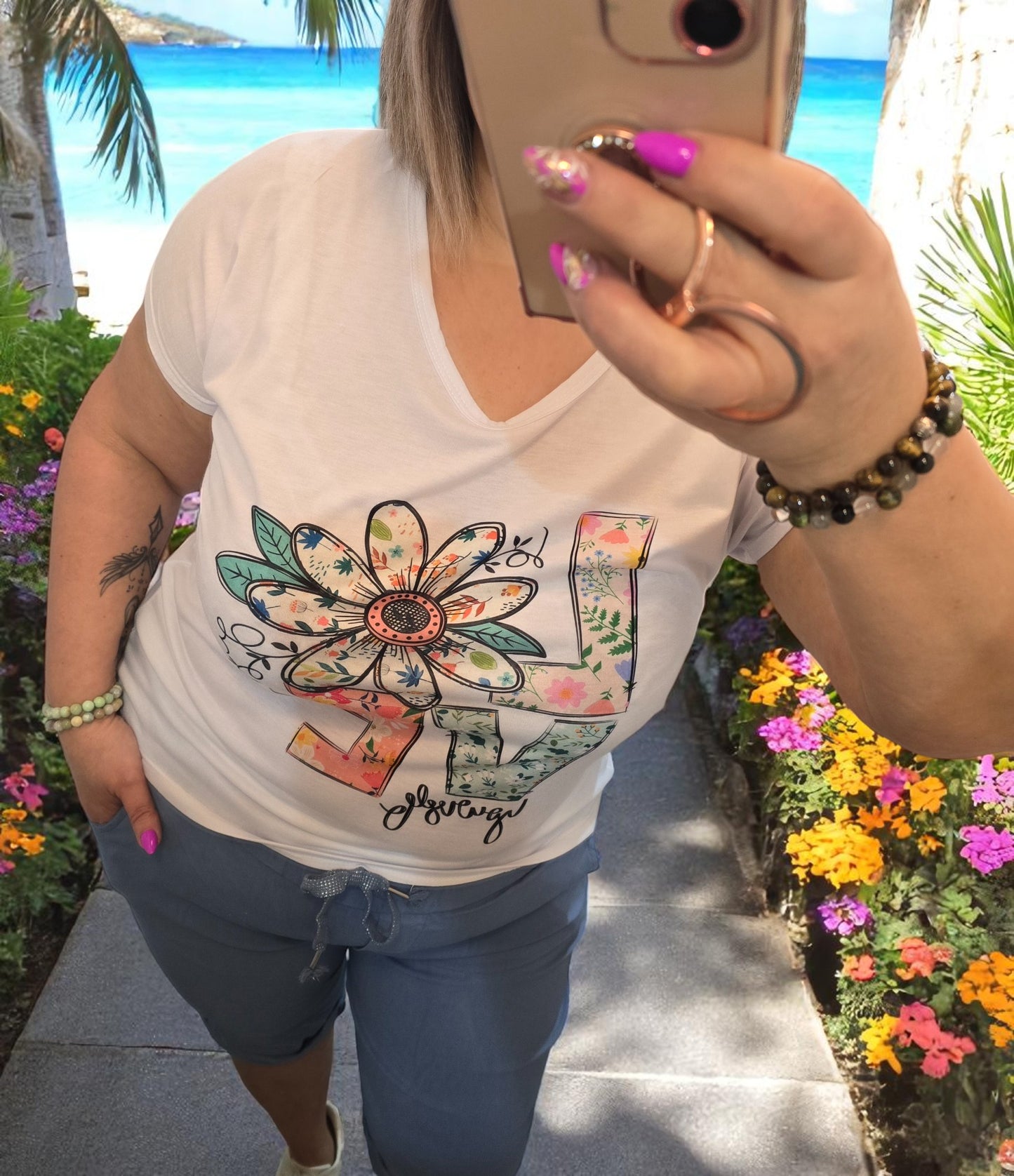 BLOUSE Love fleuri
