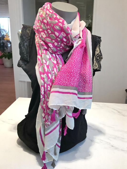 FOULARD 180/90  viscose/coton