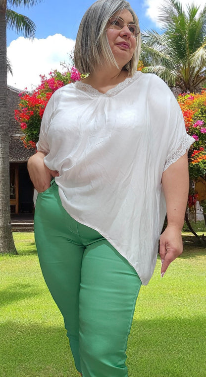 BLOUSE   MAGGY   BLANC