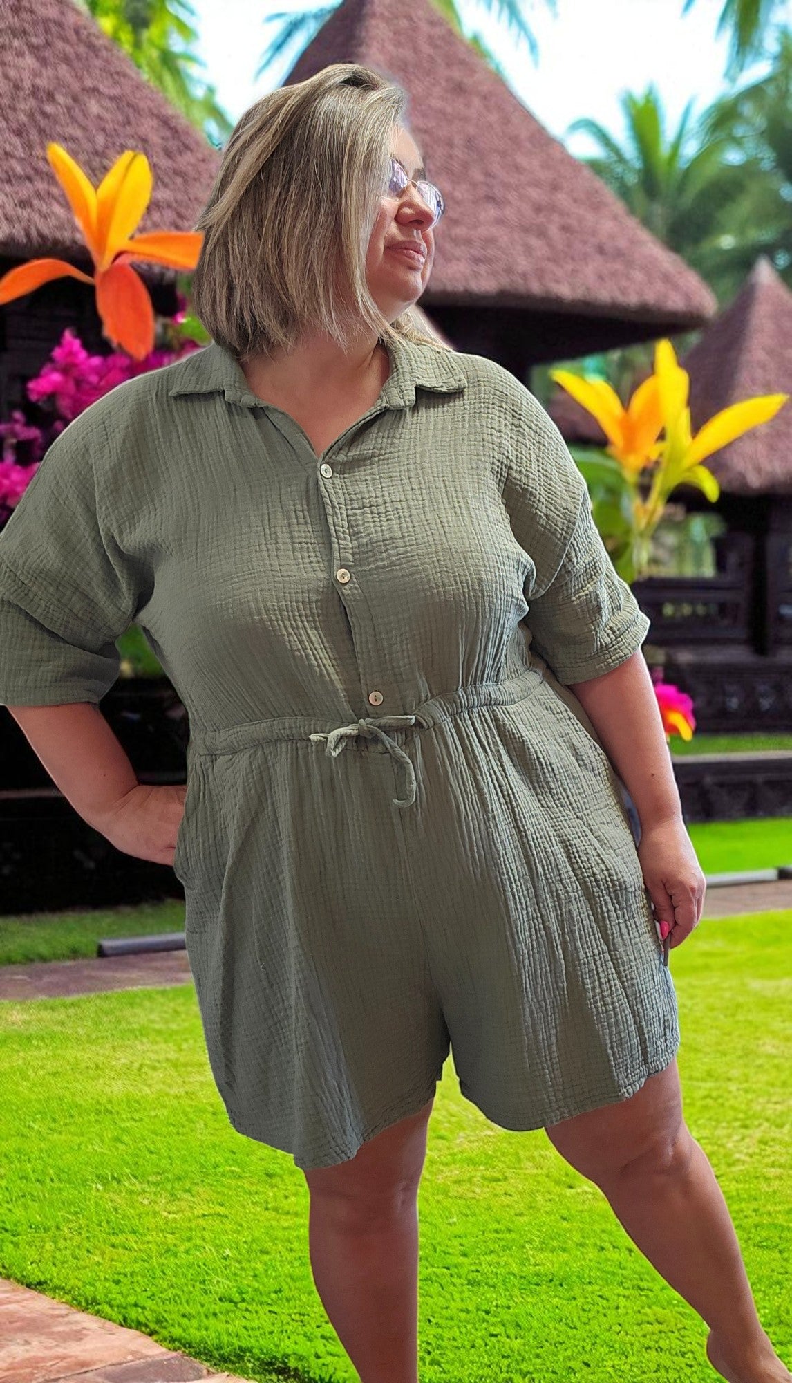 COMBI-SHORT BELLA KAKI