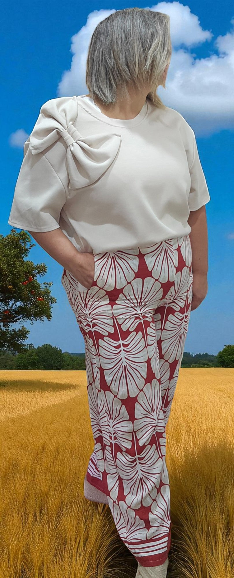 PANTALON CLEO BRIQUE