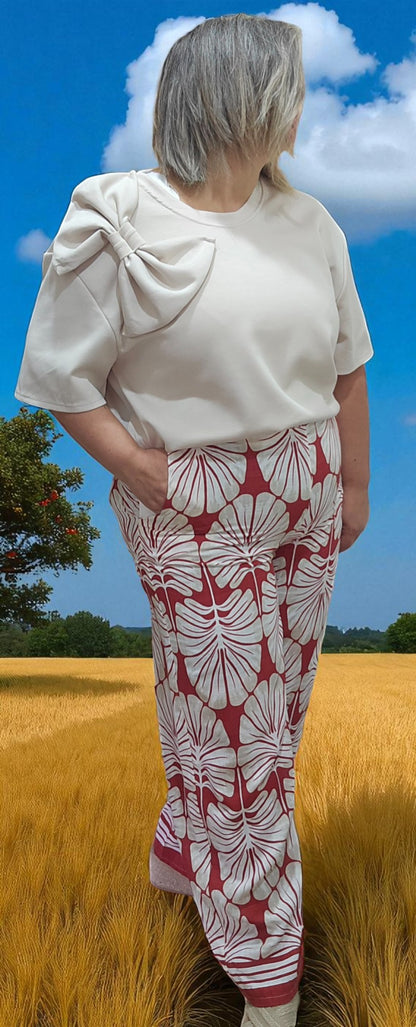 PANTALON CLEO BRIQUE
