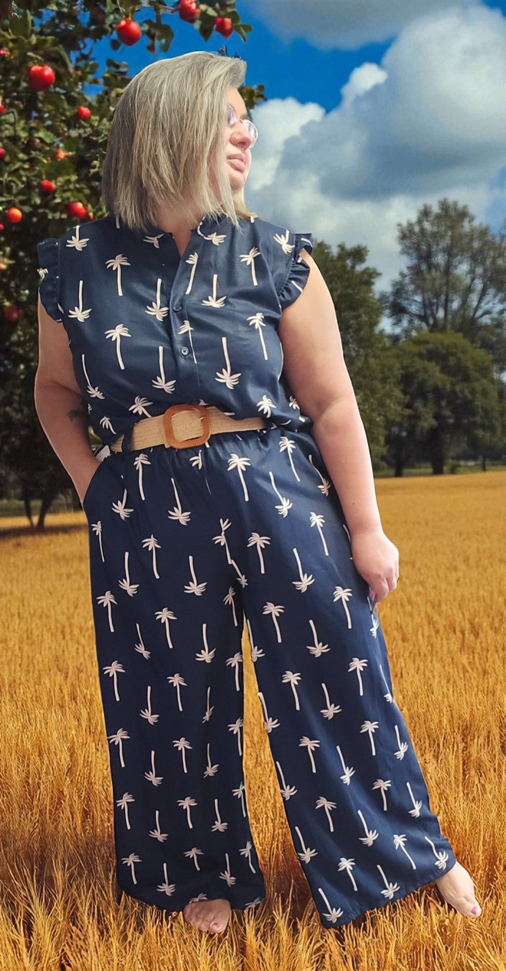 PANTALON MADDIE MARINE