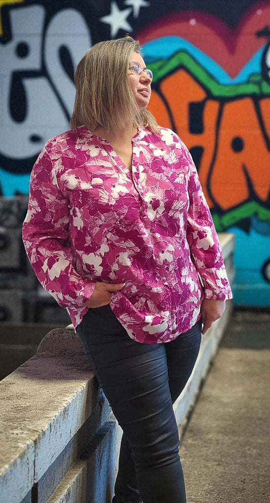 BLOUSE MAGUY MAGENTA