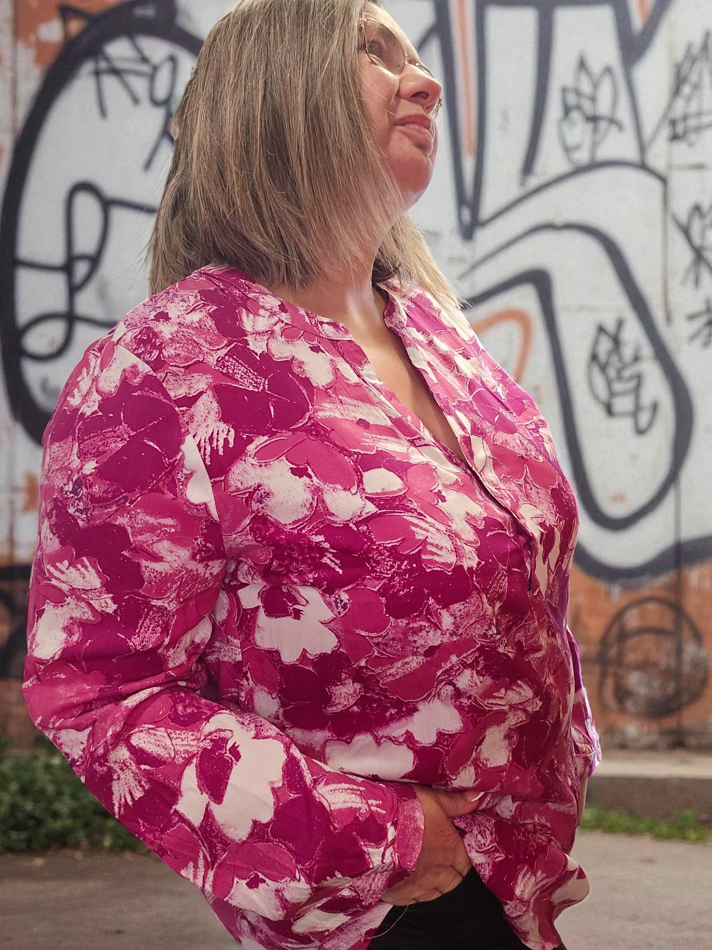 BLOUSE MAGUY MAGENTA